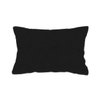 almofada decorativa lisa em veludo preta 45x30