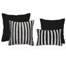 kit 4 capas de almofadas veludo listradas