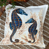 capa almofada impermeavel area externa cavalo marinho45x45