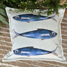 capa almofada mar linhao branco c peixes sardinhas 45x45