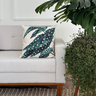 capa almofada planta begonia maculata em linhao 45x45 sofa