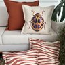 kit 4 capas almofadas linhao zebradas em terracota joaninha e linho 6