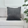Capa Almofada Veludo Cinza Escuro 45x45