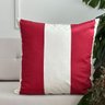 capa almofada algodao entreposto listrada vermelha 60x60 sofa 1