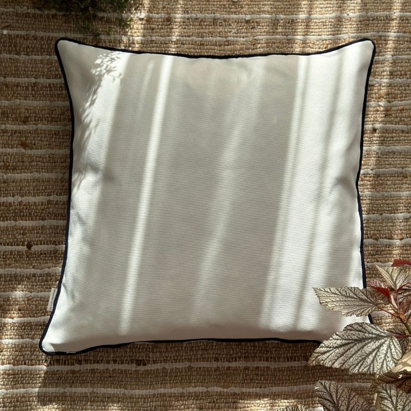 capa almofada linhao entreposto branco e azul 60x60 verso