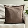 capa almofada marrom linho