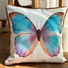capa de almofada linhao decorativa borboleta com vivo 45x45 3