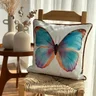 capa de almofada linhao decorativa borboleta com vivo 45x45 5