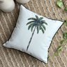 capa almofada tropical coqueiro em linhao branco 45x45 chao