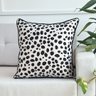 capa almofada animal print onca em linhao cru 45x45 sofa