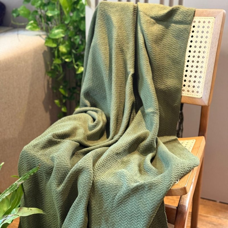 manta 100 algodao verde 1 20x1 80m para sofa e cama cima