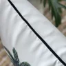 capa almofada tropical coqueiro verde impermeavel 45x45 debrum