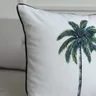 capa almofada tropical coqueiro verde impermeavel 45x45 lado