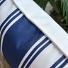 capa almofada maritima praia impermeavel listras azuis 45x45 debrum