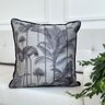 capa almofada veludo cinza selva e pavao 45x45 lado