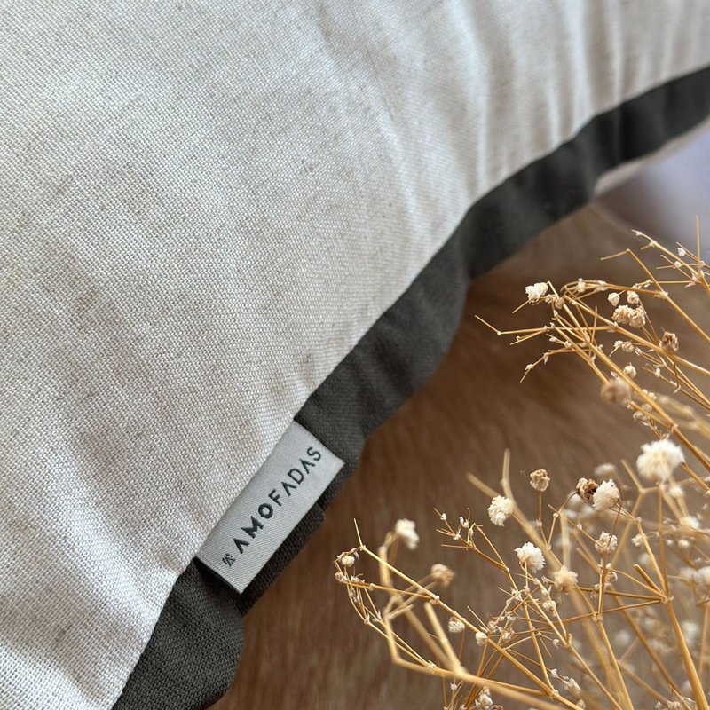 capa almofada linho cru aba constraste 3