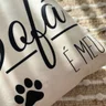 capa de almofada veludo pet cachorro e gato frases 45x45 10