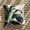 capa de almofada decorativa planta em linhao 45x45 chao