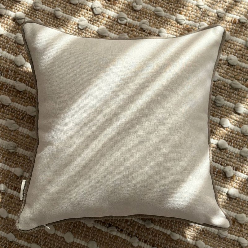 capa de almofada decorativa planta bromelia em linhao 45x45 verso