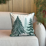 capa almofada veludo premium arvore de natal floresta 45x45