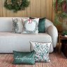 kit 5 capas almofadas natal veludo azevinhos christmas e verde