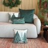 kit 4 capas almofadas natal veludo pinheiros christmas e verde