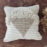 capa de almofada franjas algodao cru 45x45 5