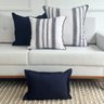 kit 4 capas almofadas linhao entreposto e linho azul marinho