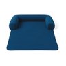 caminha veludo premium pet cachorro para sofa azul 72x90