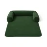 caminha veludo premium pet cachorro para sofa verde 72x90