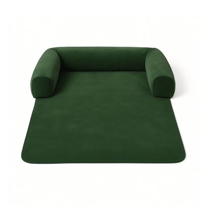 caminha veludo premium pet cachorro para sofa verde 72x90