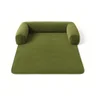 caminha veludo premium pet cachorro para sofa verde oliva 72x90