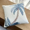 capa almofada linhao coqueiro azul 60x60
