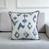 capa almofada linhao geometrica ikat azul 45x45 1