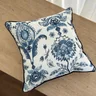 capa almofada linhao floral azul 45x45 2
