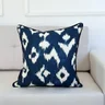 capa almofada linhao geometrica azul 45x45 10
