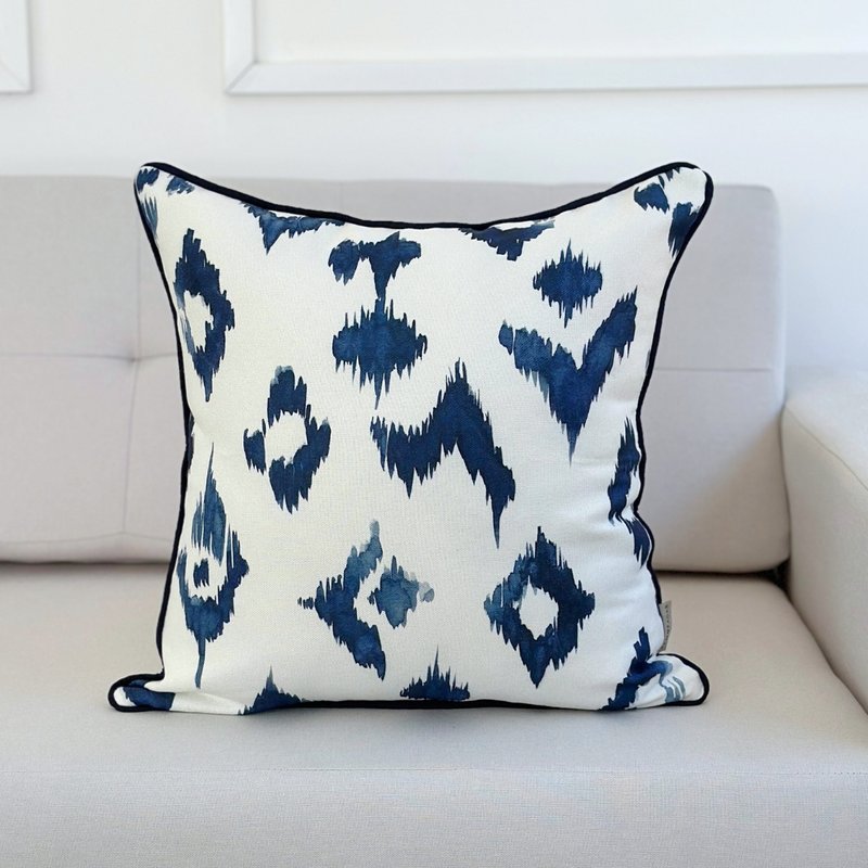 capa almofada linhao geometrica azul 45x45 15