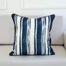 capa almofada linhao listras azuis 45x45 6