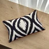 capa almofada linhao cru ikat geometrica 45x30 38