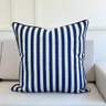 capa de almofada listrada azul 30