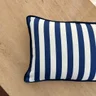 capa de almofada listrada azul 28