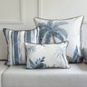 kit 3 capas almofadas linhao branco com debrum coqueiros e listra azul
