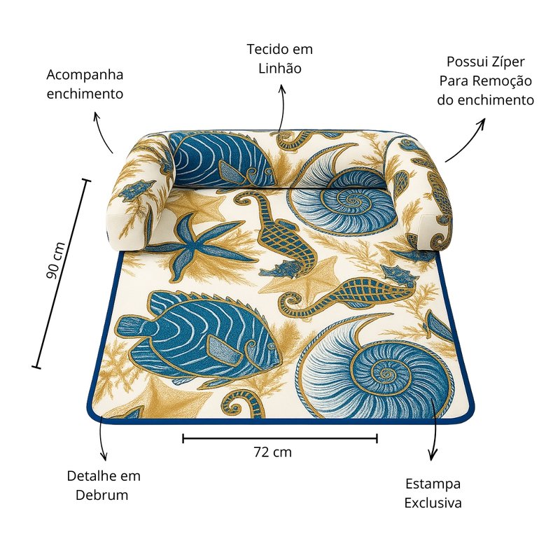 caminha pet medidas fundo do mar