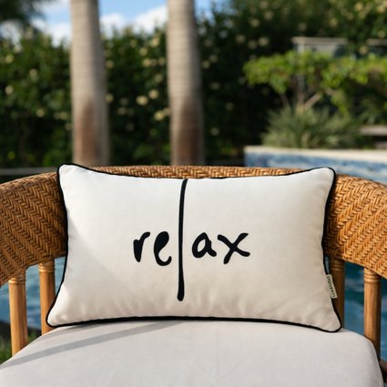 capa de almofada impermeavel area externa relax 45x30