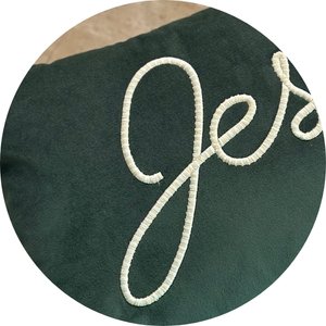 banner jesus bordado